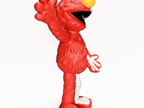 3D Printing Dissected Elmo toy Model 3D