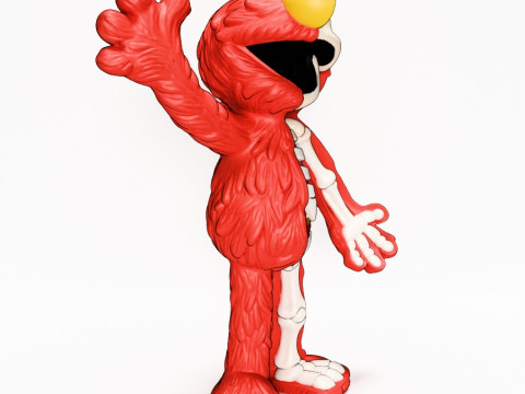3D Printing Dissected Elmo toy Model 3D
