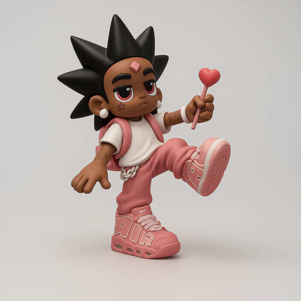 3D Printing Lil Uzi Uptempo Cartoon toy 3D Model .c4d .max .obj .3ds .fbx .stl .blend 
