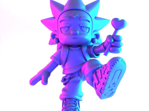 3D Printing Lil Uzi Uptempo Cartoon toy 3D Model