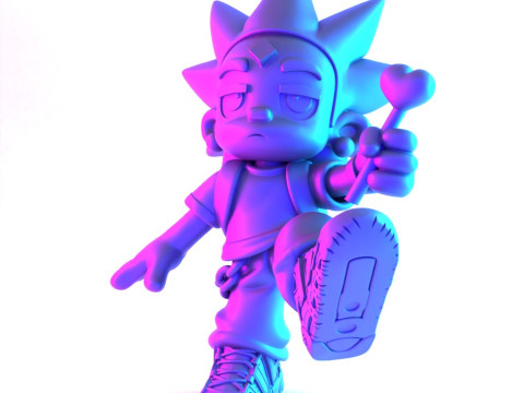 3D Printing Lil Uzi Uptempo Cartoon toy 3D Model