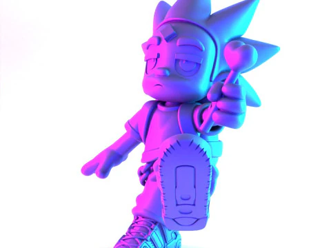 3D Printing Lil Uzi Uptempo Cartoon toy 3D Model