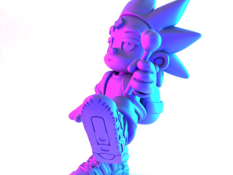 3D Printing Lil Uzi Uptempo Cartoon toy 3D Model