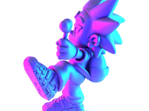 3D Printing Lil Uzi Uptempo Cartoon toy 3D Model