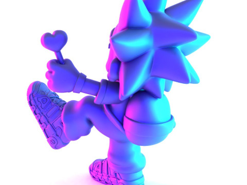 3D Printing Lil Uzi Uptempo Cartoon toy 3D Model