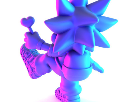 3D Printing Lil Uzi Uptempo Cartoon toy 3D Model
