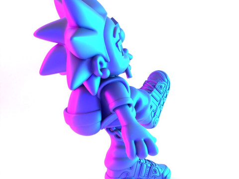 3D Printing Lil Uzi Uptempo Cartoon toy 3D Model