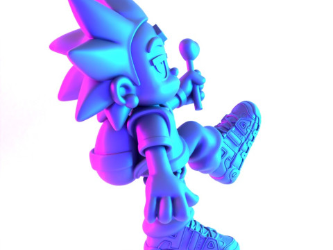 3D Printing Lil Uzi Uptempo Cartoon toy 3D Model