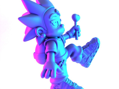 3D Printing Lil Uzi Uptempo Cartoon toy 3D Model