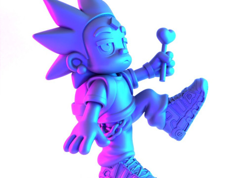 3D Printing Lil Uzi Uptempo Cartoon toy 3D Model