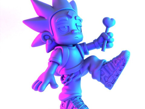 3D Printing Lil Uzi Uptempo Cartoon toy 3D Model