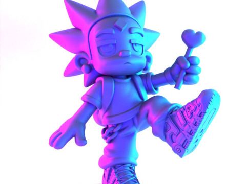 3D Printing Lil Uzi Uptempo Cartoon toy 3D Model