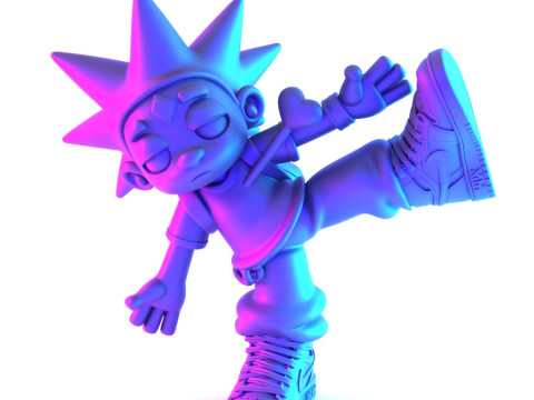 3D Printing Lil Uzi Vert Heartbrake Air 1 Cartoon toy 3D Model