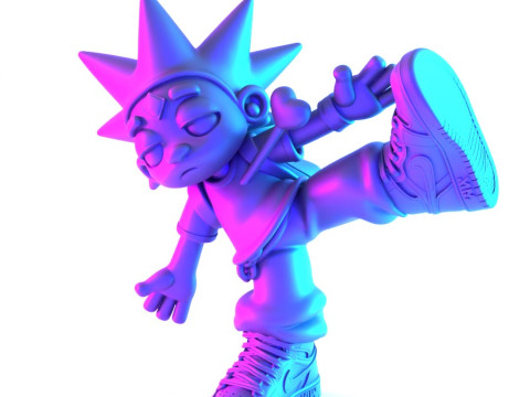 3D Printing Lil Uzi Vert Heartbrake Air 1 Cartoon toy 3D Model
