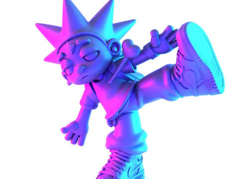 3D Printing Lil Uzi Vert Heartbrake Air 1 Cartoon toy 3D Model
