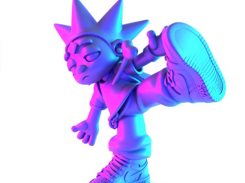 3D Printing Lil Uzi Vert Heartbrake Air 1 Cartoon toy 3D Model