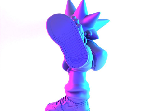 3D Printing Lil Uzi Vert Heartbrake Air 1 Cartoon toy 3D Model