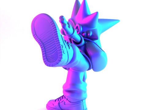 3D Printing Lil Uzi Vert Heartbrake Air 1 Cartoon toy 3D Model