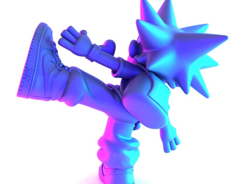 3D Printing Lil Uzi Vert Heartbrake Air 1 Cartoon toy 3D Model