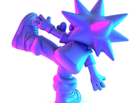 3D Printing Lil Uzi Vert Heartbrake Air 1 Cartoon toy 3D Model