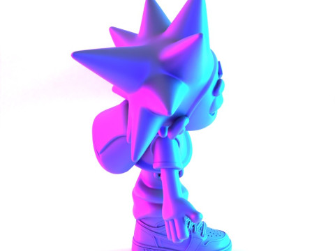 3D Printing Lil Uzi Vert Heartbrake Air 1 Cartoon toy 3D Model