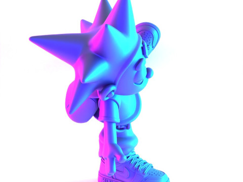 3D Printing Lil Uzi Vert Heartbrake Air 1 Cartoon toy 3D Model