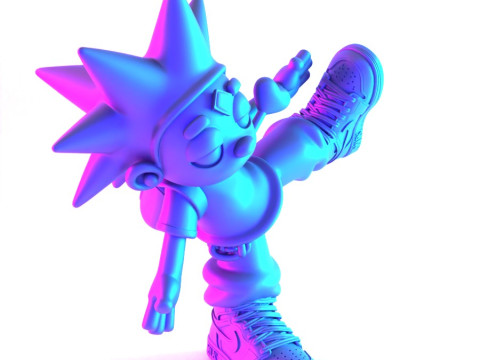 3D Printing Lil Uzi Vert Heartbrake Air 1 Cartoon toy 3D Model