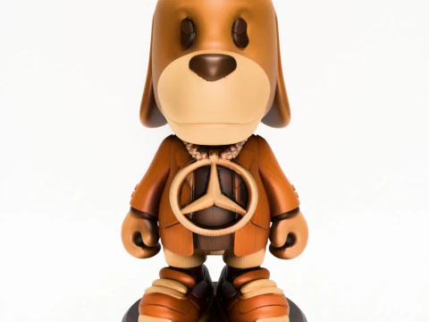 3D-Druck Wackeldackel Mercedes Benz Spielzeug 3D Modell