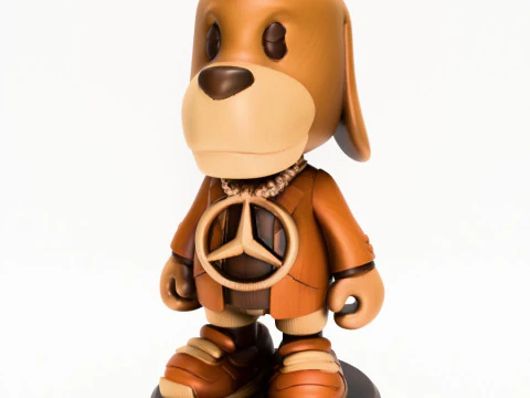 3D-Druck Wackeldackel Mercedes Benz Spielzeug 3D Modell