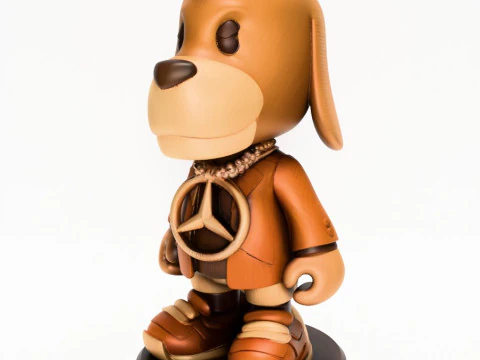 3D-Druck Wackeldackel Mercedes Benz Spielzeug 3D Modell