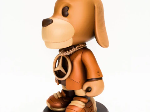 3D-Druck Wackeldackel Mercedes Benz Spielzeug 3D Modell