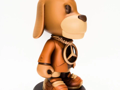 3D-Druck Wackeldackel Mercedes Benz Spielzeug 3D Modell