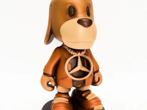 3D-Druck Wackeldackel Mercedes Benz Spielzeug 3D Modell