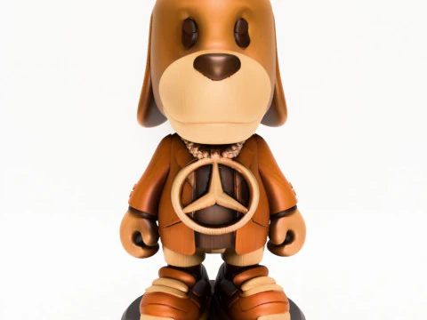 3D-Druck Wackeldackel Mercedes Benz Spielzeug 3D Modell