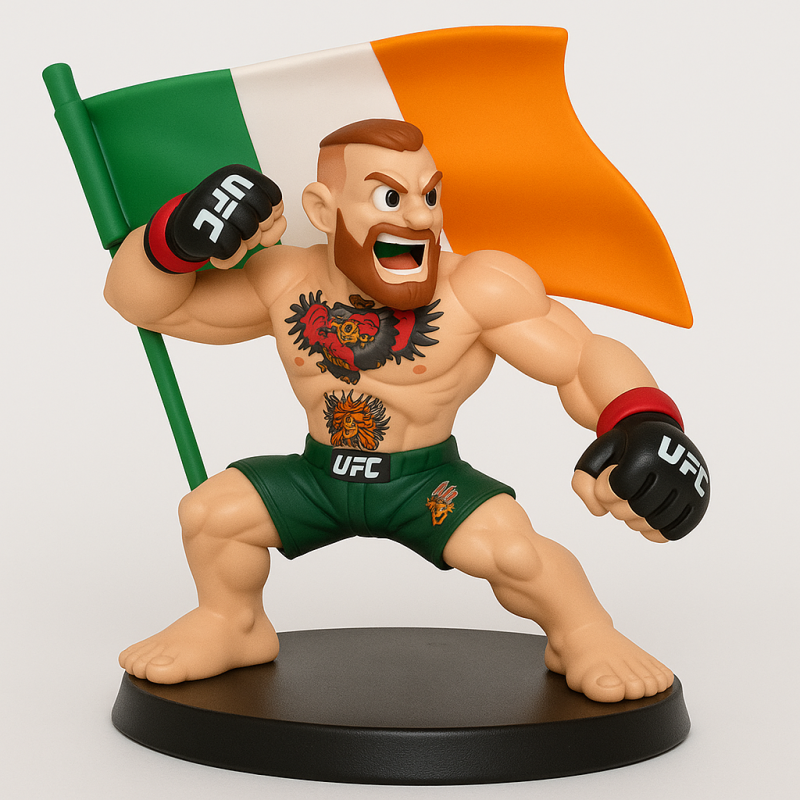 3D Printing The Notorious Conor McGregor MMA UFC Celtic Irish Cartoon toy 3D 模型 .c4d .max .obj .3ds .fbx .stl .blend
