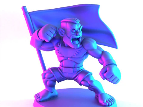 3D Printing The Notorious Conor McGregor MMA UFC Celtic Irish Cartoon toy 3D Model