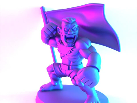 3D Printing The Notorious Conor McGregor MMA UFC Celtic Irish Cartoon toy 3D Model