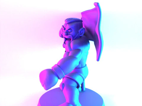 3D Printing The Notorious Conor McGregor MMA UFC Celtic Irish Cartoon toy 3D Model