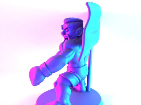 3D Printing The Notorious Conor McGregor MMA UFC Celtic Irish Cartoon toy 3D Model