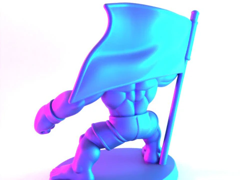 3D Printing The Notorious Conor McGregor MMA UFC Celtic Irish Cartoon toy 3D Model