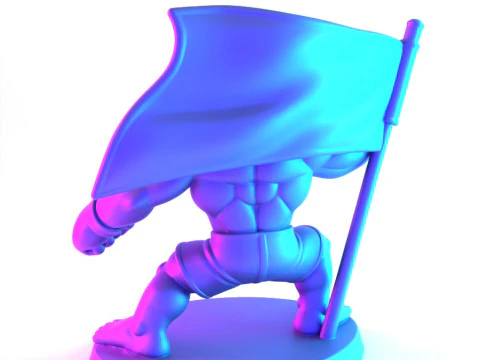 3D Printing The Notorious Conor McGregor MMA UFC Celtic Irish Cartoon toy 3D Model