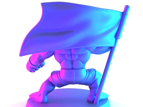 3D Printing The Notorious Conor McGregor MMA UFC Celtic Irish Cartoon toy 3D Model