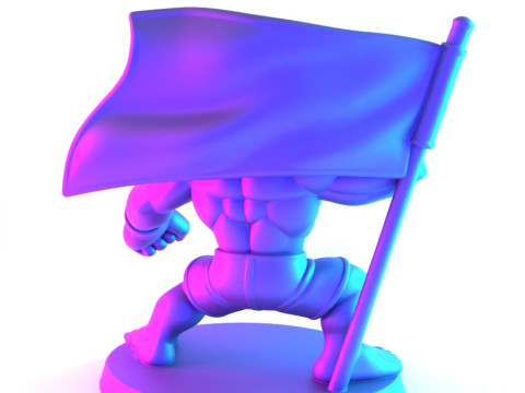 3D Printing The Notorious Conor McGregor MMA UFC Celtic Irish Cartoon toy 3D 模型