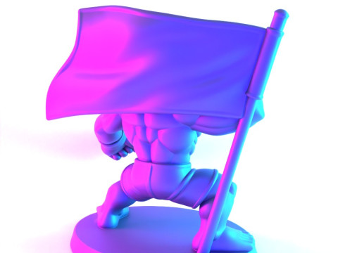 3D Printing The Notorious Conor McGregor MMA UFC Celtic Irish Cartoon toy 3D 模型
