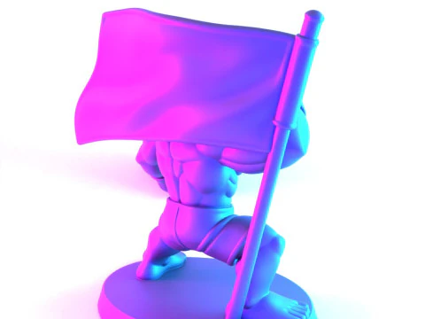 3D Printing The Notorious Conor McGregor MMA UFC Celtic Irish Cartoon toy 3D Model