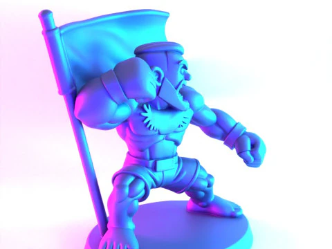 3D Printing The Notorious Conor McGregor MMA UFC Celtic Irish Cartoon toy 3D Model