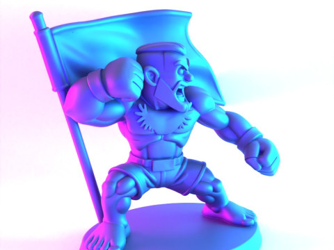 3D Printing The Notorious Conor McGregor MMA UFC Celtic Irish Cartoon toy 3D 模型