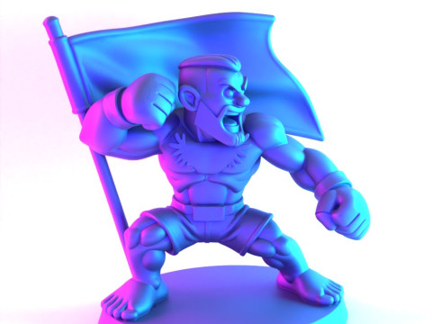 3D Printing The Notorious Conor McGregor MMA UFC Celtic Irish Cartoon toy 3D 模型