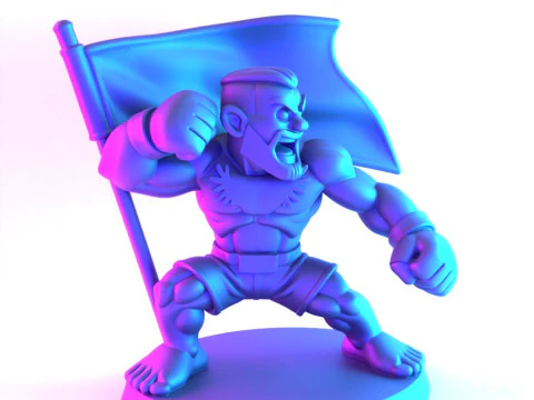 3D Printing The Notorious Conor McGregor MMA UFC Celtic Irish Cartoon toy 3D Model