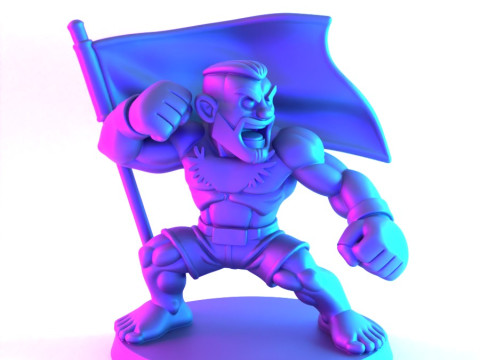 3D Printing The Notorious Conor McGregor MMA UFC Celtic Irish Cartoon toy 3D 模型